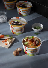 Mushroom Vermicelli Glass Instant Noodle Bowl  - (Pack of 9)