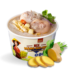 Pork and Bamboo Shoot Glass Vermicelli Glass Instant Noodle Bowl - (Pack of 9)