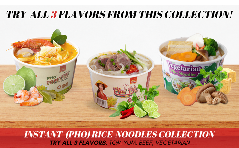 Beef Flavored Instant Pho Noodle Bowl - (Pack of 9)