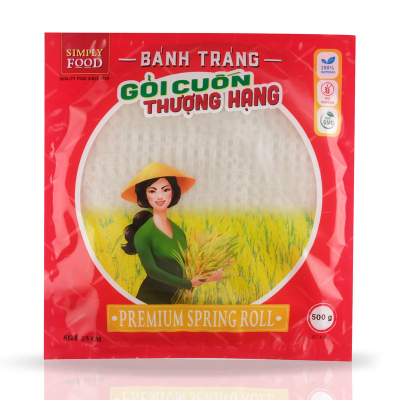 Premium Spring Roll Rice Paper (Circle) 5 Sizes