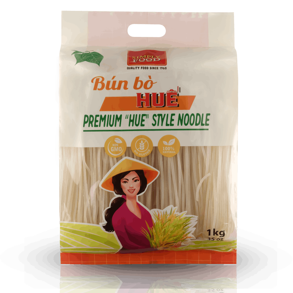 Bun Bo Hue - Premium Hue Style Noodles - 1 kilogram | Thick, Round ...