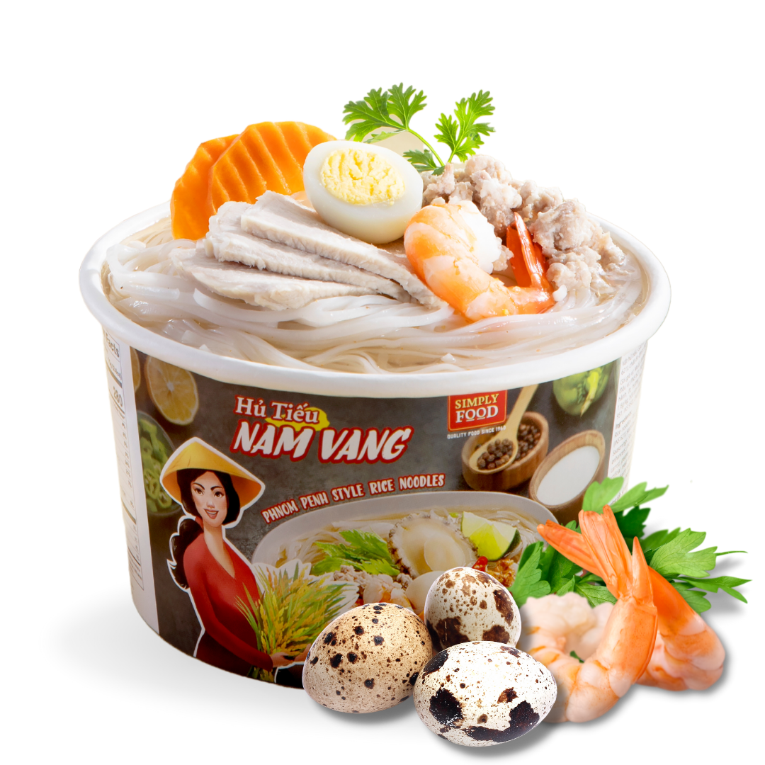 Hu Tieu Nam Vang Instant Phnom Penh Rice Noodle Soup 9 Pack